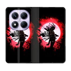 Housse Cuir Portefeuille Pour Xiaomi Redmi Note 14 PRO 5G Voyage Japon Samourai