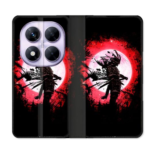 Housse Cuir Portefeuille Pour Xiaomi Redmi Note 14 PRO 5G Voyage Japon Samourai