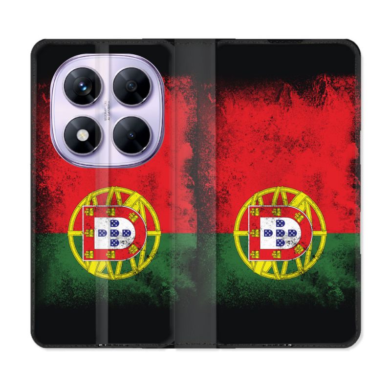 Housse Cuir Portefeuille Pour Xiaomi Redmi Note 14 PRO 5G Voyage Portugal Drapeau