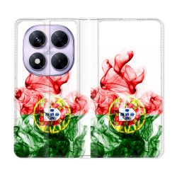 Housse Cuir Portefeuille Pour Xiaomi Redmi Note 14 PRO 5G Voyage Portugal Flamme