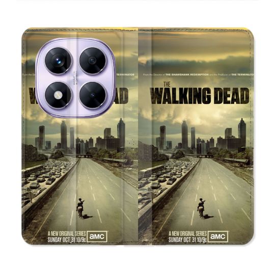 Housse Cuir Portefeuille Pour Xiaomi Redmi Note 14 PRO 5G Walking Dead