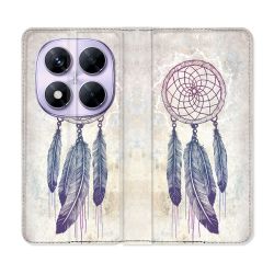 Housse Cuir Portefeuille Pour Xiaomi Redmi Note 14 PRO 5G Zen Attrape Reve Blanc