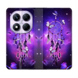Housse Cuir Portefeuille Pour Xiaomi Redmi Note 14 PRO 5G Zen Attrape Reve Papillon