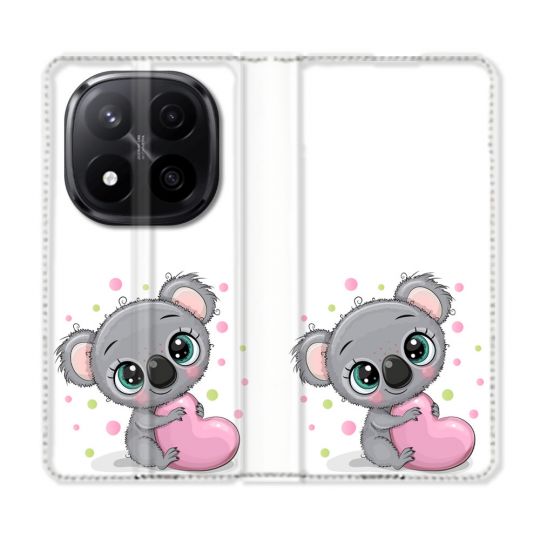 Housse Cuir Portefeuille Pour Xiaomi Redmi Note 14 PRO PLUS 5G Animal Koala Cœur