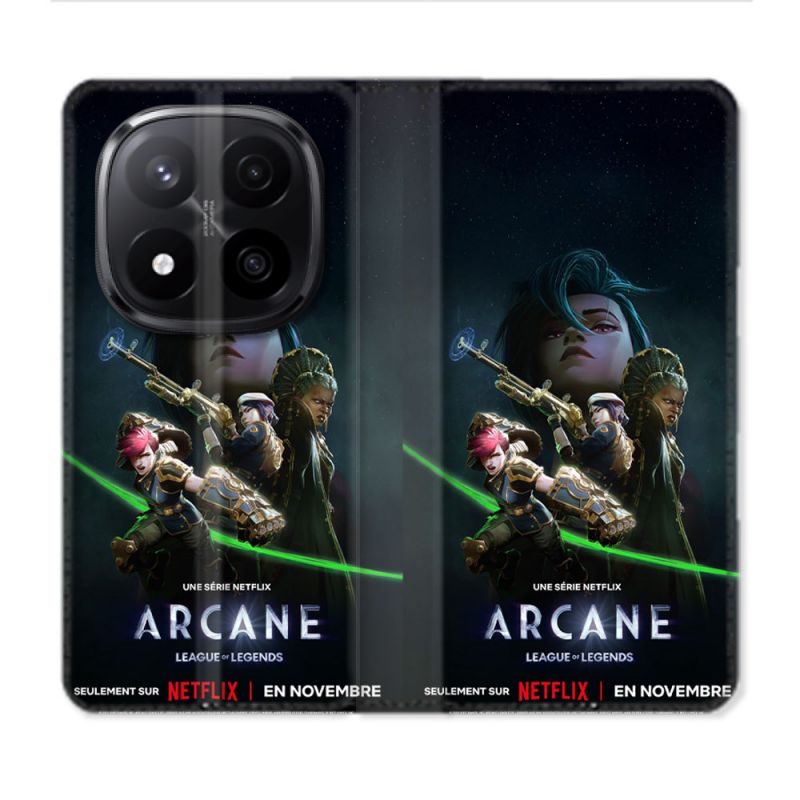 Housse Cuir Portefeuille Pour Xiaomi Redmi Note 14 PRO PLUS 5G Arcane Affiche