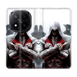 Housse Cuir Portefeuille Pour Xiaomi Redmi Note 14 PRO PLUS 5G Assassin Creed Mask