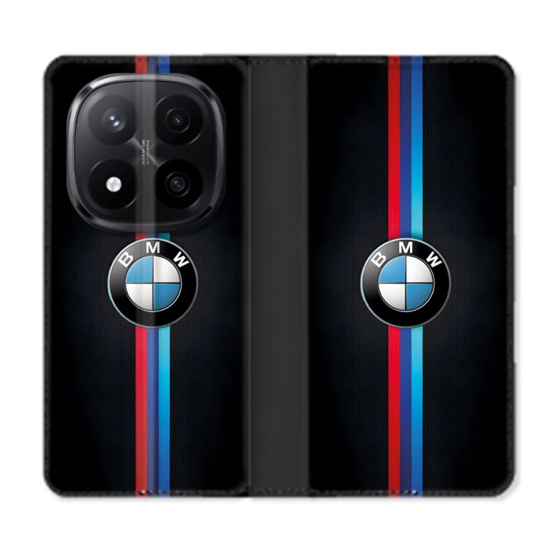 Housse Cuir Portefeuille Pour Xiaomi Redmi Note 14 PRO PLUS 5G BMW Logo