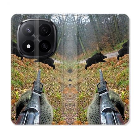 Housse Cuir Portefeuille Pour Xiaomi Redmi Note 14 PRO PLUS 5G Chasse Vision Tir