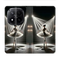 Housse Cuir Portefeuille Pour Xiaomi Redmi Note 14 PRO PLUS 5G Danseuse Lumière