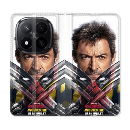 Housse Cuir Portefeuille Pour Xiaomi Redmi Note 14 PRO PLUS 5G Deadpool Affiche