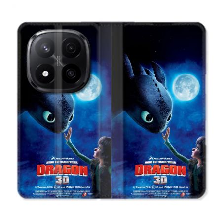 Housse Cuir Portefeuille Pour Xiaomi Redmi Note 14 PRO PLUS 5G Dragons Affiche