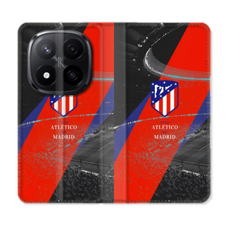 Housse Cuir Portefeuille Pour Xiaomi Redmi Note 14 PRO PLUS 5G Foot Athletico Madrid
