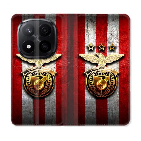 Housse Cuir Portefeuille Pour Xiaomi Redmi Note 14 PRO PLUS 5G Foot Benfica