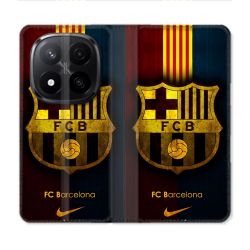 Housse Cuir Portefeuille Pour Xiaomi Redmi Note 14 PRO PLUS 5G Foot FC Barcelone Vintage
