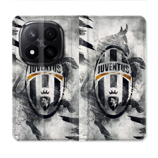 Housse Cuir Portefeuille Pour Xiaomi Redmi Note 14 PRO PLUS 5G Foot Juventus Turin