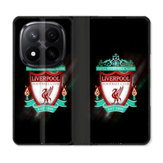 Housse Cuir Portefeuille Pour Xiaomi Redmi Note 14 PRO PLUS 5G Foot Liverpool