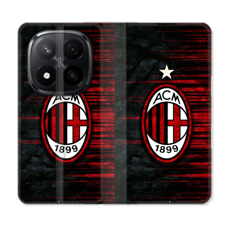 Housse Cuir Portefeuille Pour Xiaomi Redmi Note 14 PRO PLUS 5G Foot Milan AC