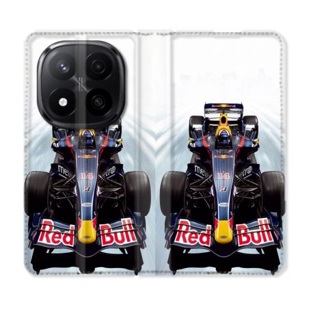 Housse Cuir Portefeuille Pour Xiaomi Redmi Note 14 PRO PLUS 5G Formule 1 F1 Red Bull