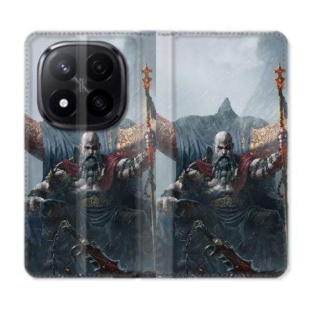 Housse Cuir Portefeuille Pour Xiaomi Redmi Note 14 PRO PLUS 5G Gof Of War