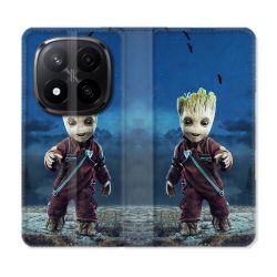 Housse Cuir Portefeuille Pour Xiaomi Redmi Note 14 PRO PLUS 5G Groot Bleu