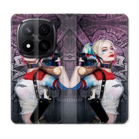 Housse Cuir Portefeuille Pour Xiaomi Redmi Note 14 PRO PLUS 5G Harley Quinn Batte
