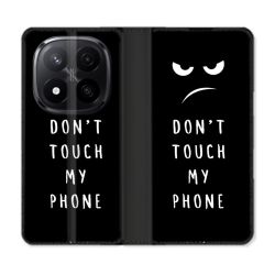 Housse Cuir Portefeuille Pour Xiaomi Redmi Note 14 PRO PLUS 5G Humour Don't Touch