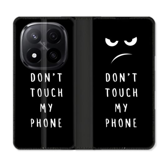 Housse Cuir Portefeuille Pour Xiaomi Redmi Note 14 PRO PLUS 5G Humour Don't Touch