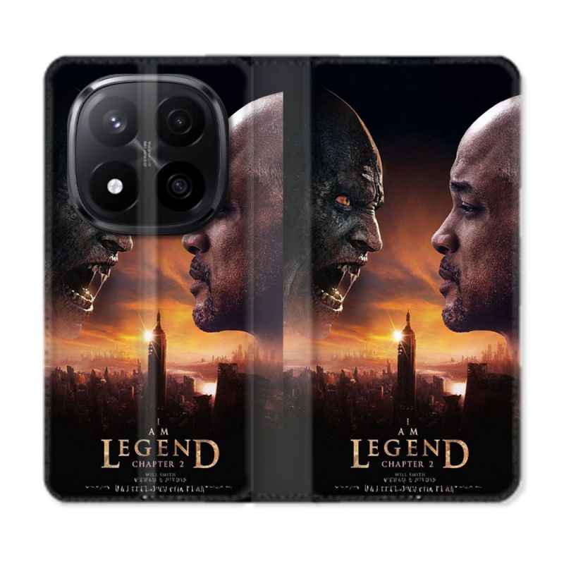 Housse Cuir Portefeuille Pour Xiaomi Redmi Note 14 PRO PLUS 5G Je suis une Légende