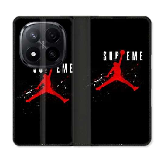 Housse Cuir Portefeuille Pour Xiaomi Redmi Note 14 PRO PLUS 5G Jordan Supreme Noir