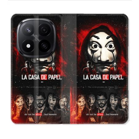 Housse Cuir Portefeuille Pour Xiaomi Redmi Note 14 PRO PLUS 5G La Casa De Papel