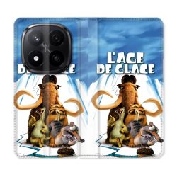 Housse Cuir Portefeuille Pour Xiaomi Redmi Note 14 PRO PLUS 5G L'âge de Glace Affiche