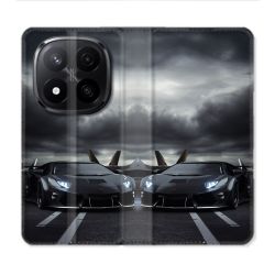 Housse Cuir Portefeuille Pour Xiaomi Redmi Note 14 PRO PLUS 5G Lamborghini Avion