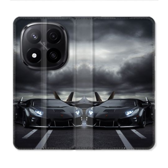 Housse Cuir Portefeuille Pour Xiaomi Redmi Note 14 PRO PLUS 5G Lamborghini Avion