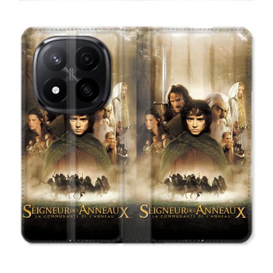 Housse Cuir Portefeuille Pour Xiaomi Redmi Note 14 PRO PLUS 5G Le seigneur Des Anneaux Affiche