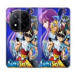 Housse Cuir Portefeuille Pour Xiaomi Redmi Note 14 PRO PLUS 5G Les Chevaliers Du Zodiaque