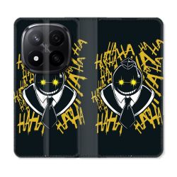 Housse Cuir Portefeuille Pour Xiaomi Redmi Note 14 PRO PLUS 5G Manga Assassination Classroom Kuro Noir
