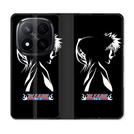 Housse Cuir Portefeuille Pour Xiaomi Redmi Note 14 PRO PLUS 5G Manga Bleach Duo