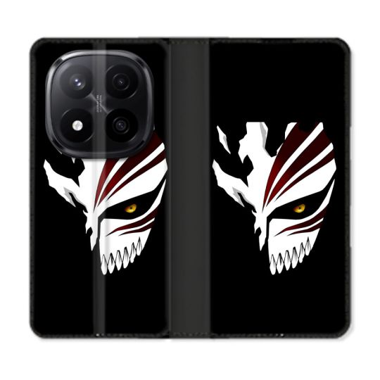 Housse Cuir Portefeuille Pour Xiaomi Redmi Note 14 PRO PLUS 5G Manga Bleach Masque