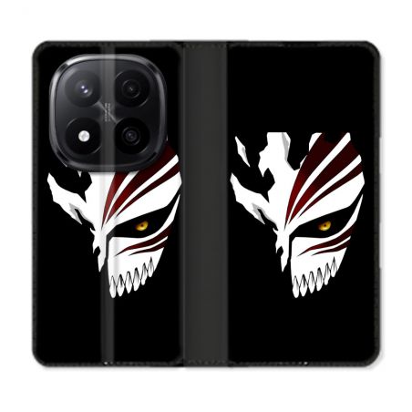 Housse Cuir Portefeuille Pour Xiaomi Redmi Note 14 PRO PLUS 5G Manga Bleach Masque