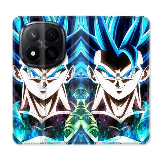 Housse Cuir Portefeuille Pour Xiaomi Redmi Note 14 PRO PLUS 5G Manga Dragon Ball Gogeta Visage