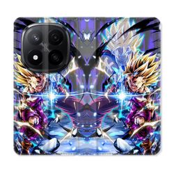 Housse Cuir Portefeuille Pour Xiaomi Redmi Note 14 PRO PLUS 5G Manga Dragon Ball Sangohan Duo