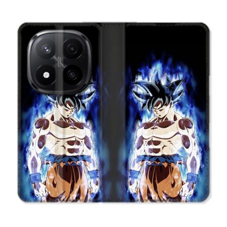 Housse Cuir Portefeuille Pour Xiaomi Redmi Note 14 PRO PLUS 5G Manga Dragon Ball Sangoku Noir