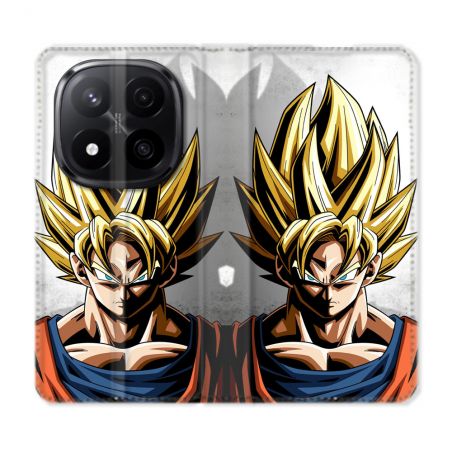 Housse Cuir Portefeuille Pour Xiaomi Redmi Note 14 PRO PLUS 5G Manga Dragon Ball Sangoku Portrait