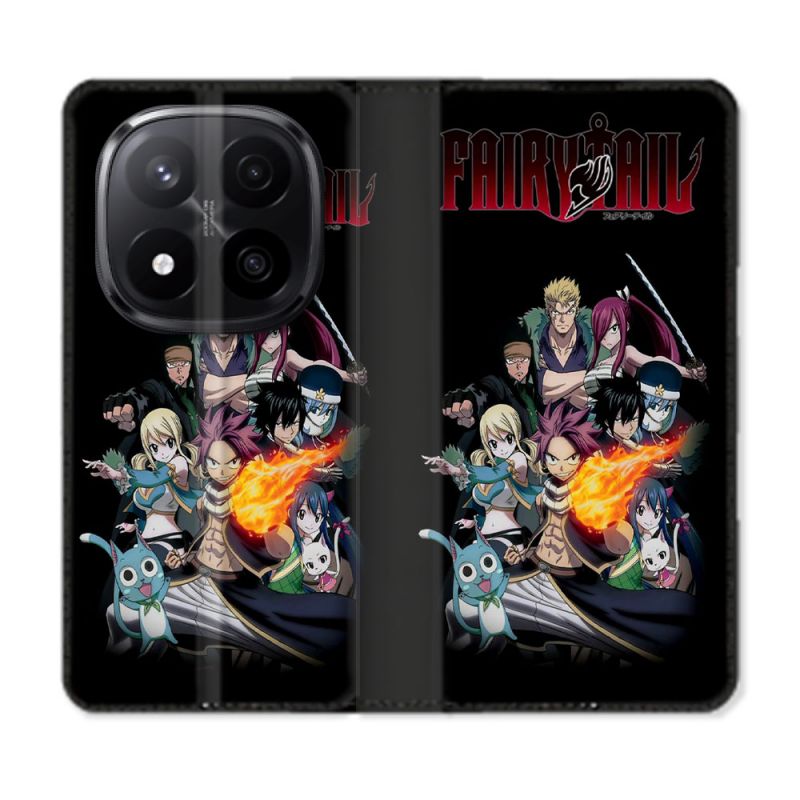 Housse Cuir Portefeuille Pour Xiaomi Redmi Note 14 PRO PLUS 5G Manga Fairy Tail Logo Team