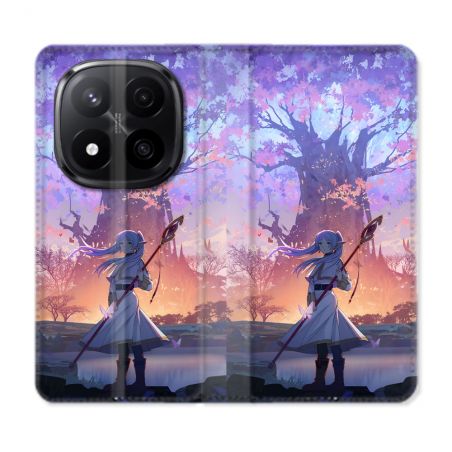 Housse Cuir Portefeuille Pour Xiaomi Redmi Note 14 PRO PLUS 5G Manga Frieren