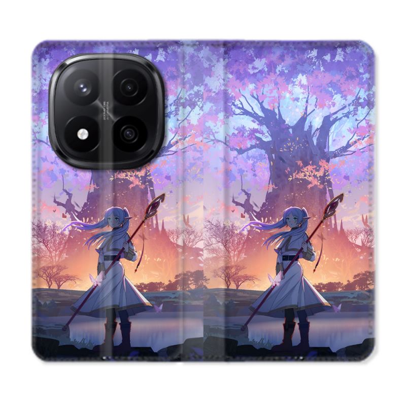 Housse Cuir Portefeuille Pour Xiaomi Redmi Note 14 PRO PLUS 5G Manga Frieren