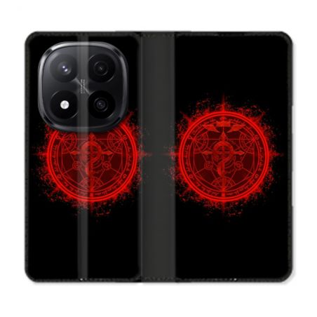 Housse Cuir Portefeuille Pour Xiaomi Redmi Note 14 PRO PLUS 5G Manga Fullmetal Alchemist Logo