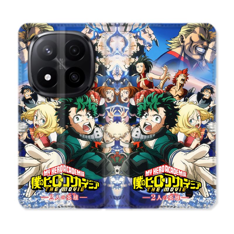 Housse Cuir Portefeuille Pour Xiaomi Redmi Note 14 PRO PLUS 5G Manga My Hero Academia Affiche
