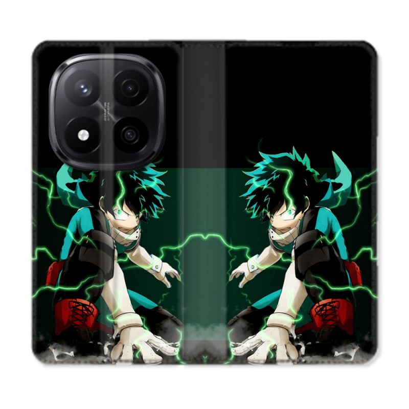 Housse Cuir Portefeuille Pour Xiaomi Redmi Note 14 PRO PLUS 5G Manga My Hero Academia Deku