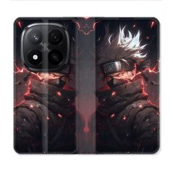 Housse Cuir Portefeuille Pour Xiaomi Redmi Note 14 PRO PLUS 5G Manga Naruto Kakashi Dark